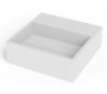Ideavit Solidcube vægmonteret håndvask 30 x 30 cm Solid surface - Mat hvid
