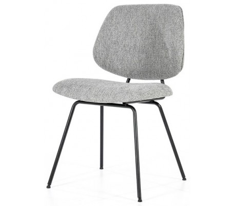 Lynn spisebordsstol i polyester H82 cm - Sort/Pink