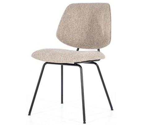 Lynn spisebordsstol i polyester H82 cm - Sort/Grå