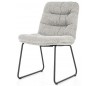 Danica spisebordsstol i polyester H86 cm - Sort/Lysegrå