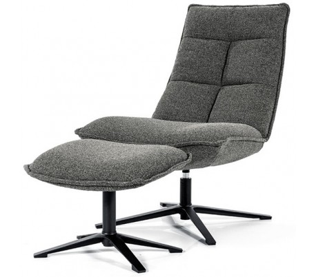 Danica rotérbar lænestol i polyester H81 cm - Sort/Antracit