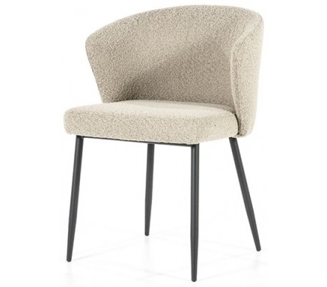 Santos spisebordsstol med armlæn i polyester H79,5 cm - Sort/Grøn