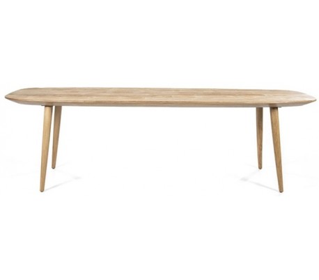 Spisebord i genanvendt teaktræ 220 x 100 cm - Teak