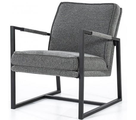 Charlotte lænestol i polyester H75 cm - Grå