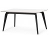 Bella spisebord i højtrykslaminat og træ 150 x 95 cm - Sort/Hvid/Natur