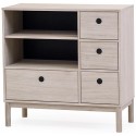 Bridge sideboard i egetræsfinér og egetræ H86 x B87 cm - Olieret eg