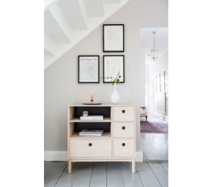 Bridge sideboard i egetræsfinér og egetræ H86 x B87 cm - Olieret eg 2