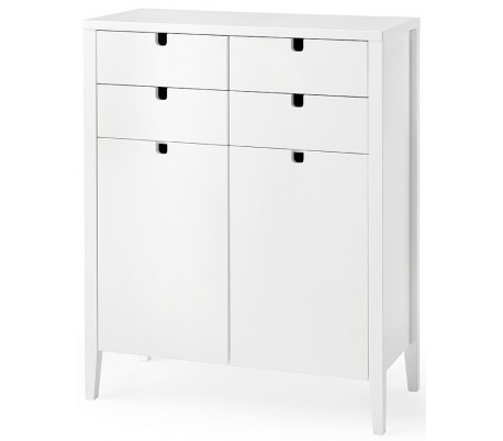 Klinte skrivebord med 1 skuffe i træ og mdf B110 cm - Hvid