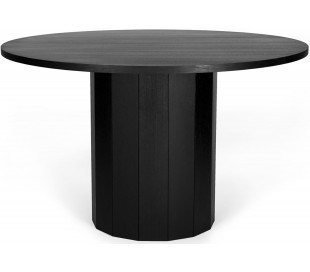 Revolve rundt spisebord i egetræsfinér og mdf Ø120 cm - Eg