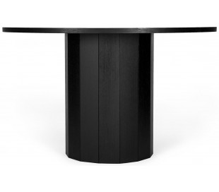 Revolve rundt spisebord i egetræsfinér og mdf Ø120 cm - Eg 2