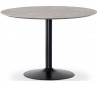 Miles rundt spisebord i laminat og metal Ø110 cm - Sort/Betongrå