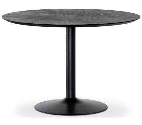 Miles rundt spisebord laminat og metal Ø110 cm - Sort/Betongrå