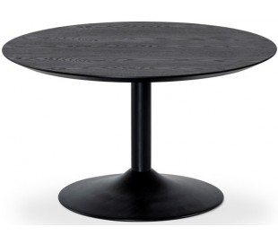 Miles rundt sofabord i laminat og metal Ø80 cm - Sort/Betongrå