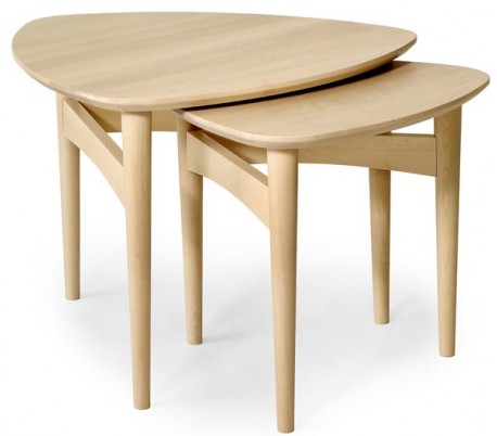 Miles rundt sofabord i ask træ og metal Ø80 cm - Sort/Sort