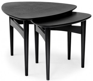 Orust sofaborde i birketræ - Hvidpigmenteret