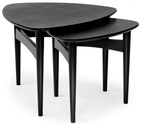 Orust sofaborde i birketræ - Hvidpigmenteret