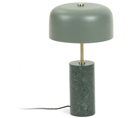 Bjerne væglampe i metal H60 cm - Grøn/Antik messing