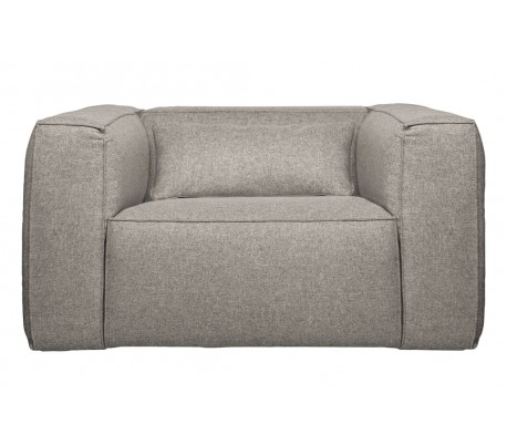 Lænestol i polyester B146 cm - Mørkegrå