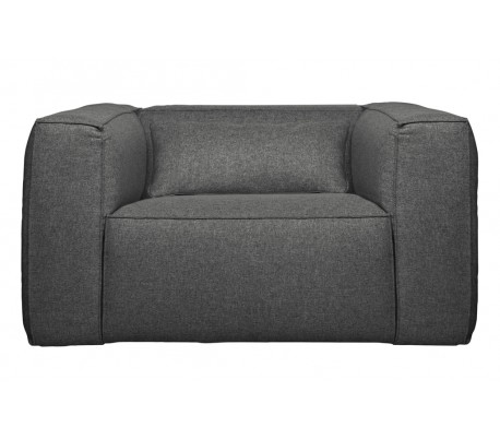 Lænestol i polyester B146 cm - Lysegrå