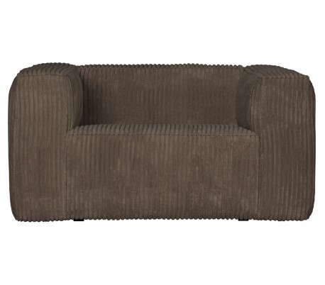 Lænestol i ripcord polyester B146 cm - Natur