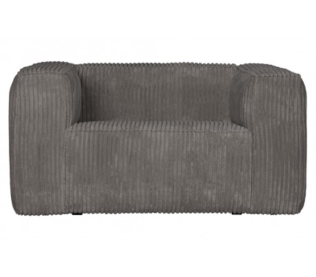 Lænestol i ripcord polyester B146 cm - Brun