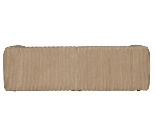 Moderne 3,5 personers sofa i læder 246 x 96 cm - Vintage sort 2