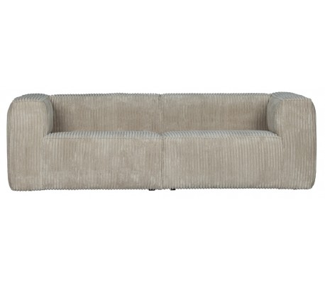 Moderne 3,5 personers sofa i ripcord polyester 246 x 96 cm - Travertin