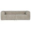 Moderne 3,5 personers sofa i ripcord polyester 246 x 96 cm - Travertin
