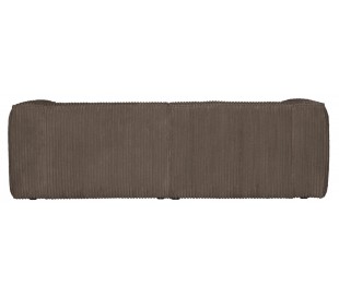 Moderne 3,5 personers sofa i ripcord polyester 246 x 96 cm - Natur 2