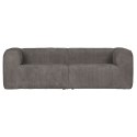 Moderne 3,5 personers sofa i ripcord polyester 246 x 96 cm - Natur
