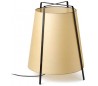 Akane gulvlampe i papyrus og metal H59,5 x Ø48,5 cm 1 x E27 - Sort/Beige