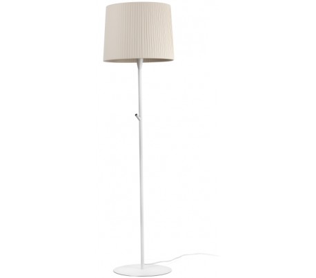 Mambo gulvlampe i rattan og metal H154 cm 1 x E27 - Sort/Natur