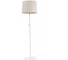 Samba gulvlampe i metal og tekstil H154 cm 1 x E27 - Hvid/Beige