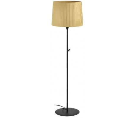 Samba gulvlampe i metal og tekstil H154 cm 1 x E27 - Hvid/Gul