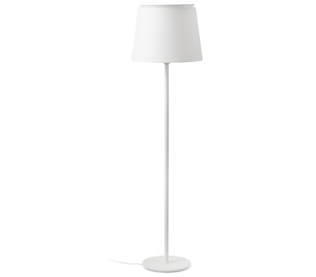 Samba gulvlampe i metal og tekstil H154 cm 1 x E27 - Hvid/Beige