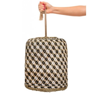 Amalfi trådløs udendørs gulvlampe H148 cm - Sort/Natur