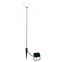 Amalfi trådløs udendørs gulvlampe H148 cm - Sort/Natur
