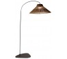 Arc trådløs udendørs gulvlampe H230 cm - Sort/Natur