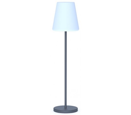 Arc trådløs udendørs gulvlampe H230 cm - Sort/Natur