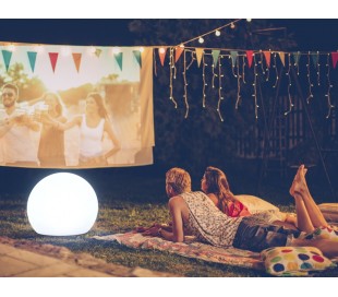 Buly trådløs solcelle udendørs gulvlampe 1 x E27 Ø60 cm - Multi 2