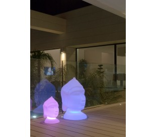 Cuby trådløs solcelle udendørs lampe H32 cm - Multi 2