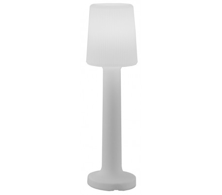 Lola trådløs udendørs gulvlampe H119 cm - Antracit/Hvid