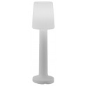 Lola trådløs udendørs gulvlampe H119 cm - Antracit/Hvid