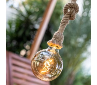 Saona trådløs udendørs loftlampe Ø31 cm - Natur 2