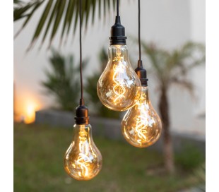 Simona trådløs udendørs loftlampe Ø12,5 cm - Natur 2