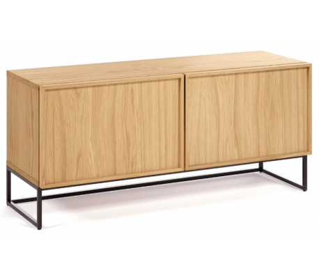 Taiana tvbord i mdf og egetræsfinér B112 cm - Natur