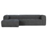 Moderne hjørnesofa i polyester 305 x 175 cm - Terrazzo