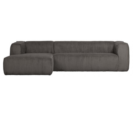 Moderne hjørnesofa i polyester 305 x 175 cm - Travertin