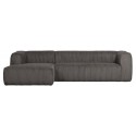 Moderne hjørnesofa i polyester 305 x 175 cm - Travertin