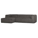 Moderne hjørnesofa i polyester 305 x 175 cm - Travertin